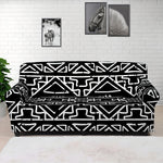 Black Ethnic Aztec Pattern Print Sofa Cover