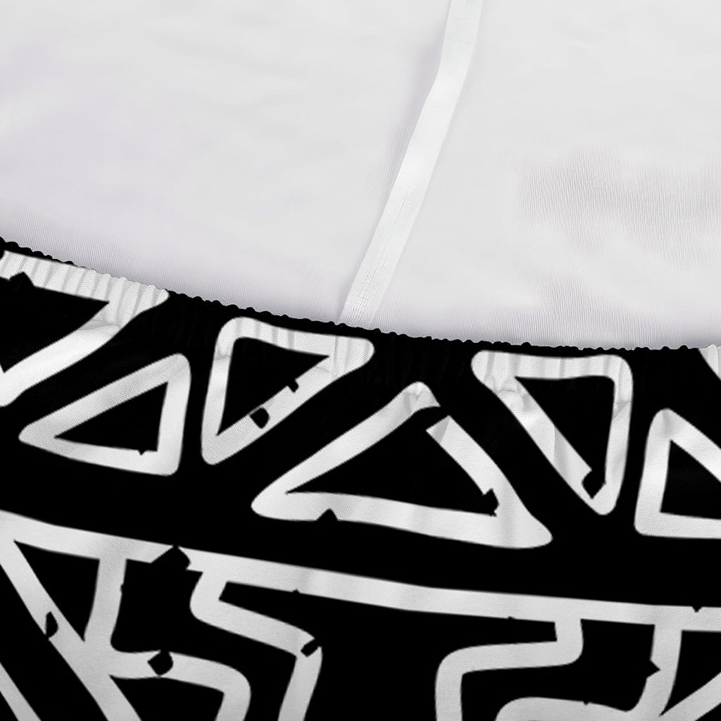 Black Ethnic Aztec Pattern Print Sofa Cover