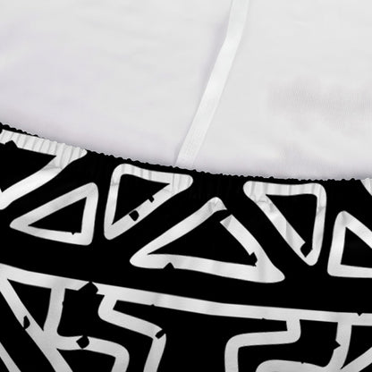 Black Ethnic Aztec Pattern Print Sofa Cover
