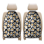 Black Fried Eggs Pattern Print Car Seat Organizers