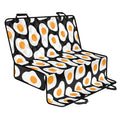 Black Fried Eggs Pattern Print Pet Car Back Seat Cover