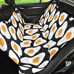 Black Fried Eggs Pattern Print Pet Car Back Seat Cover