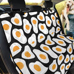 Black Fried Eggs Pattern Print Pet Car Back Seat Cover