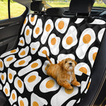 Black Fried Eggs Pattern Print Pet Car Back Seat Cover
