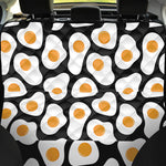 Black Fried Eggs Pattern Print Pet Car Back Seat Cover