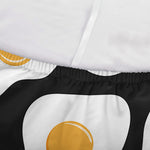 Black Fried Eggs Pattern Print Sofa Cover