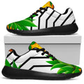 Black Geometric Pineapple Pattern Print Walking Shoes
