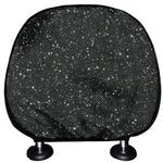 Black Glitter Artwork Print (NOT Real Glitter) Car Headrest Covers