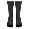 Black Glitter Artwork Print (NOT Real Glitter) Crew Socks