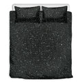 Black (NOT Real) Glitter Print Duvet Cover Bedding Set
