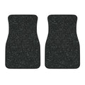 Black (NOT Real) Glitter Print Front Car Floor Mats