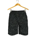 Black (NOT Real) Glitter Print Men's Shorts