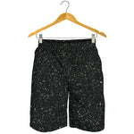 Black Glitter Artwork Print (NOT Real Glitter) Men's Shorts