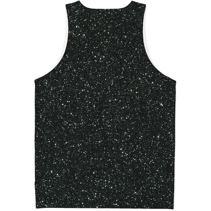Black Glitter Artwork Print (NOT Real Glitter) Men's Tank Top