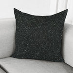 Black Glitter Artwork Print (NOT Real Glitter) Pillow Cover