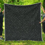Black Glitter Artwork Print (NOT Real Glitter) Quilt