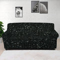 Black (NOT Real) Glitter Print Sofa Cover