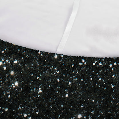 Black Glitter Artwork Print (NOT Real Glitter) Sofa Cover