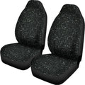 Black (NOT Real) Glitter Print Universal Fit Car Seat Covers