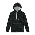 Black (NOT Real) Glitter Print Pullover Hoodie