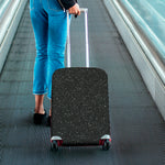 Black Glitter Texture Print Luggage Cover