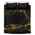 Black Gold Marble Print Duvet Cover Bedding Set
