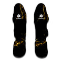 Black Gold Marble Print Muay Thai Shin Guards