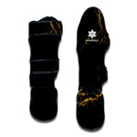 Black Gold Marble Print Muay Thai Shin Guard