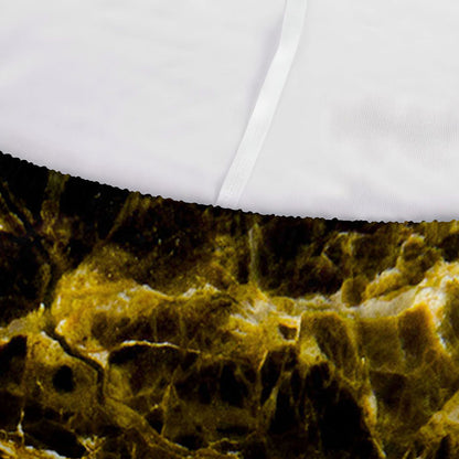 Black Gold Marble Print Sofa Cover