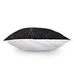 Black Grey Dark Marble Print Pillow Cover