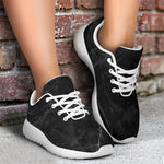 Black Grey Dark Marble Print Sport Shoes GearFrost