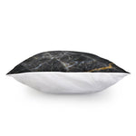 Black Grey Marble Print Pillow Cover