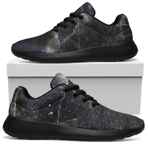 Black Grey Marble Print Sport Shoes GearFrost