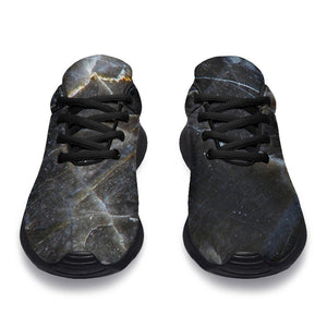 Black Grey Marble Print Sport Shoes GearFrost