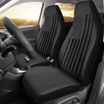 Black Grunge American Flag Patriotic Universal Fit Car Seat Covers GearFrost