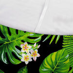 Black Hawaiian Pineapple Pattern Print Sofa Cover