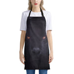 Black Jaguar Print Apron