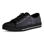 Black Jaguar Print Black Low Top Shoes