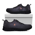 Black Jaguar Print Black Running Shoes