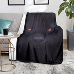 Black Jaguar Print Blanket