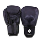 Black Jaguar Print Boxing Gloves