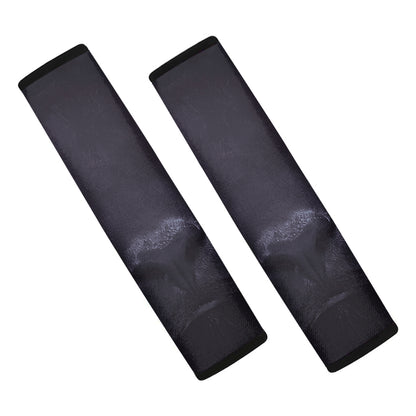 Black Jaguar Print Car Seat Belt Covers
