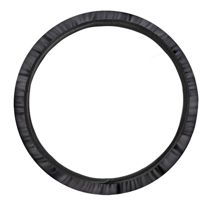 Black Jaguar Print Car Steering Wheel Cover
