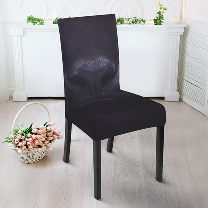 Black Jaguar Print Dining Chair Slipcover