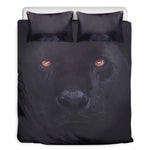 Black Jaguar Print Duvet Cover Bedding Set
