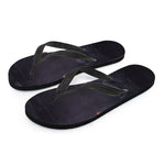 Black Jaguar Print Flip Flops