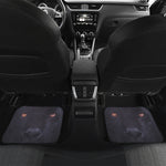 Black Jaguar Print Front and Back Car Floor Mats
