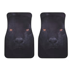 Black Jaguar Print Front Car Floor Mats