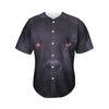 Black Jaguar Print Men's Baseball Jersey