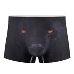 Black Jaguar Print Men's Boxer Briefs